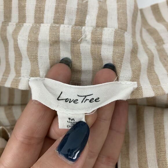 Love Tree Striped Paper Bag Shorts Medium - Picture 5 of 7